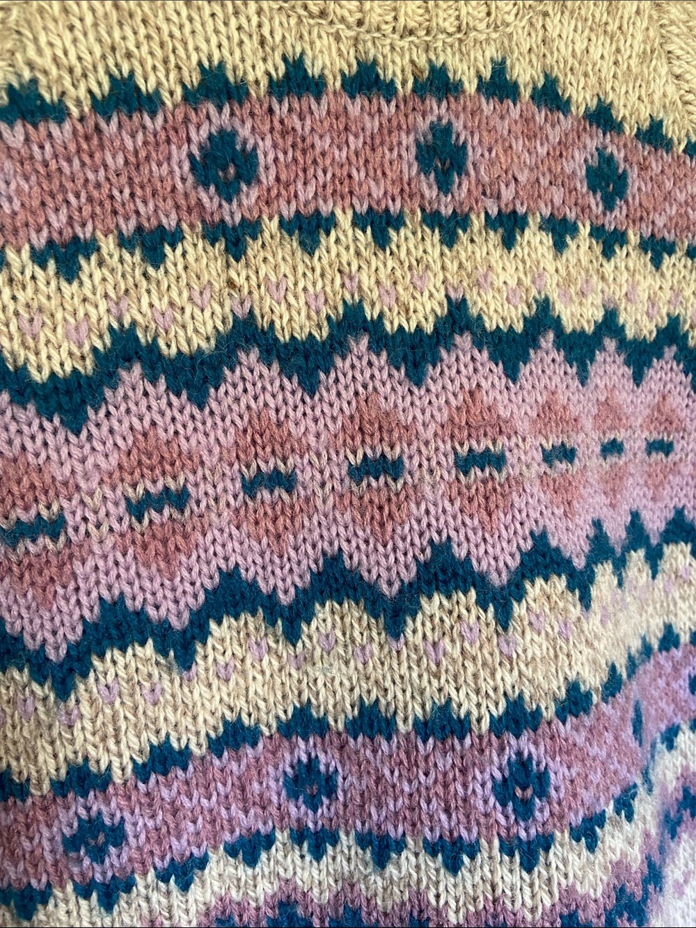 Super Rare Vintage Woolrich Sweater Fair Isle M - Picture 3 of 7